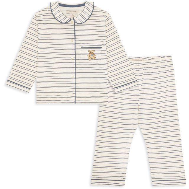 Konges Sløjd Indigo Butter Stripe Pio Sæt Gots