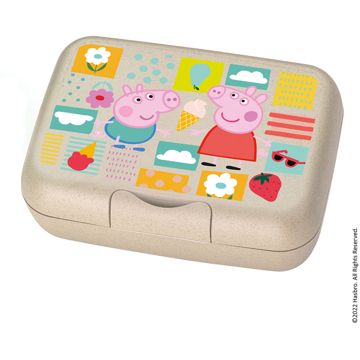 Koziol Organic Sand Lunch Box Med Separat Skål Candy L Peppa Pig