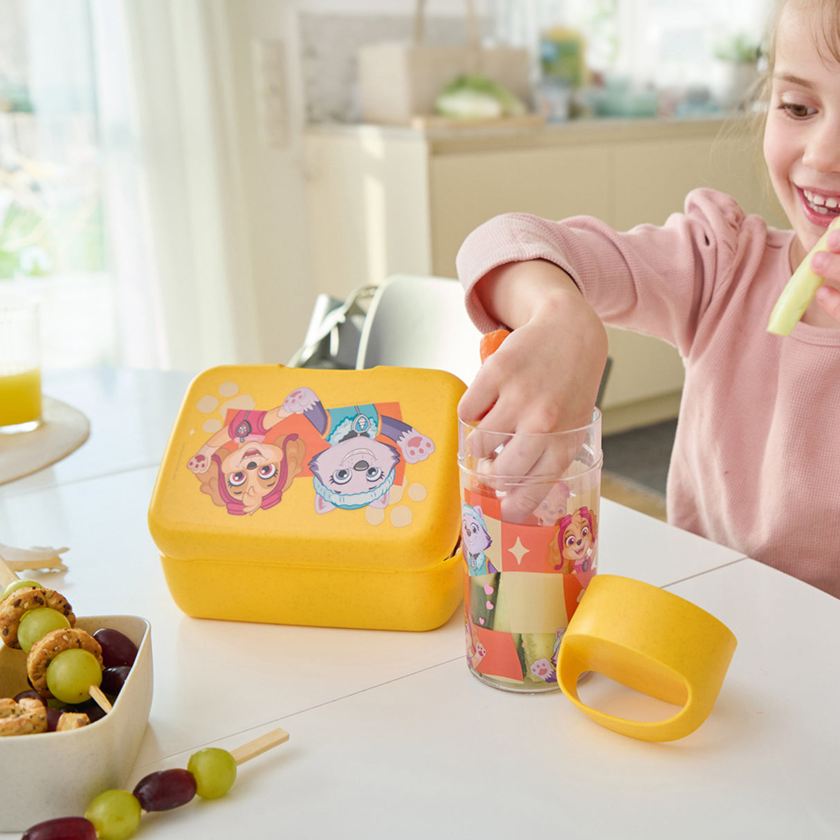 Koziol Organic Honey Yellow Lunch Box Med Separation Skål Candy L Grow Paw Patrol