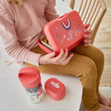 Koziol Organic Coral Red Lunch Box Med Separat Skål Candy L Dreams