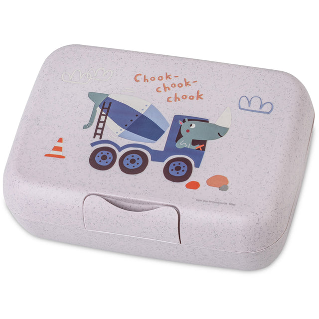 Koziol Organic Purple Grey Lunch Box Med Separat Skål Candy L Trucks