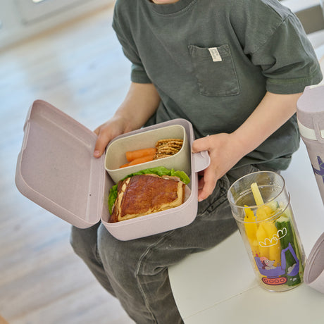 Koziol Organic Purple Grey Lunch Box Med Separat Skål Candy L Trucks