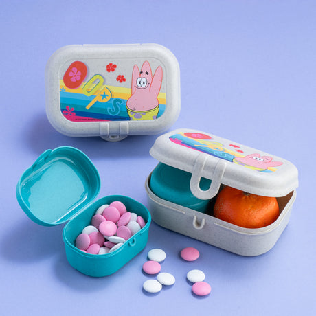 Koziol Organic Sand Lunch Box Sæt Pascal Ready Mini Spongebob Patrick