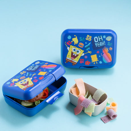 Koziol Organic Space Blue Lunch Box Med Separation Skål Candy L Spongebob Squarepants
