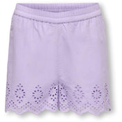 kids ONLY Lilac Breeze Koglou Life Emb Shorts Wvn