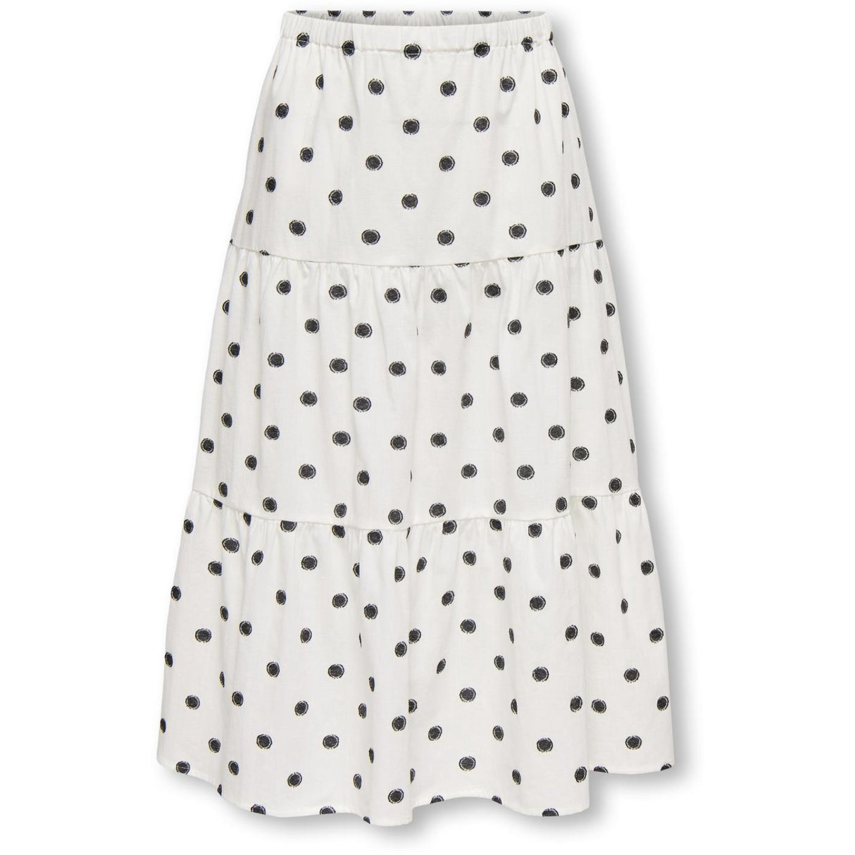 kids ONLY Cloud Dancer Black Dots Kogsweta Long Nederdel Wvn