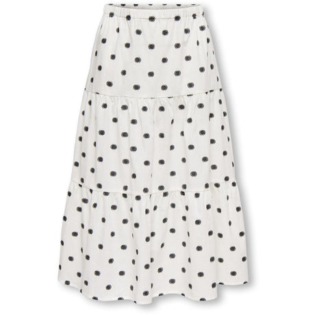 kids ONLY Cloud Dancer Black Dots Kogsweta Long Nederdel Wvn