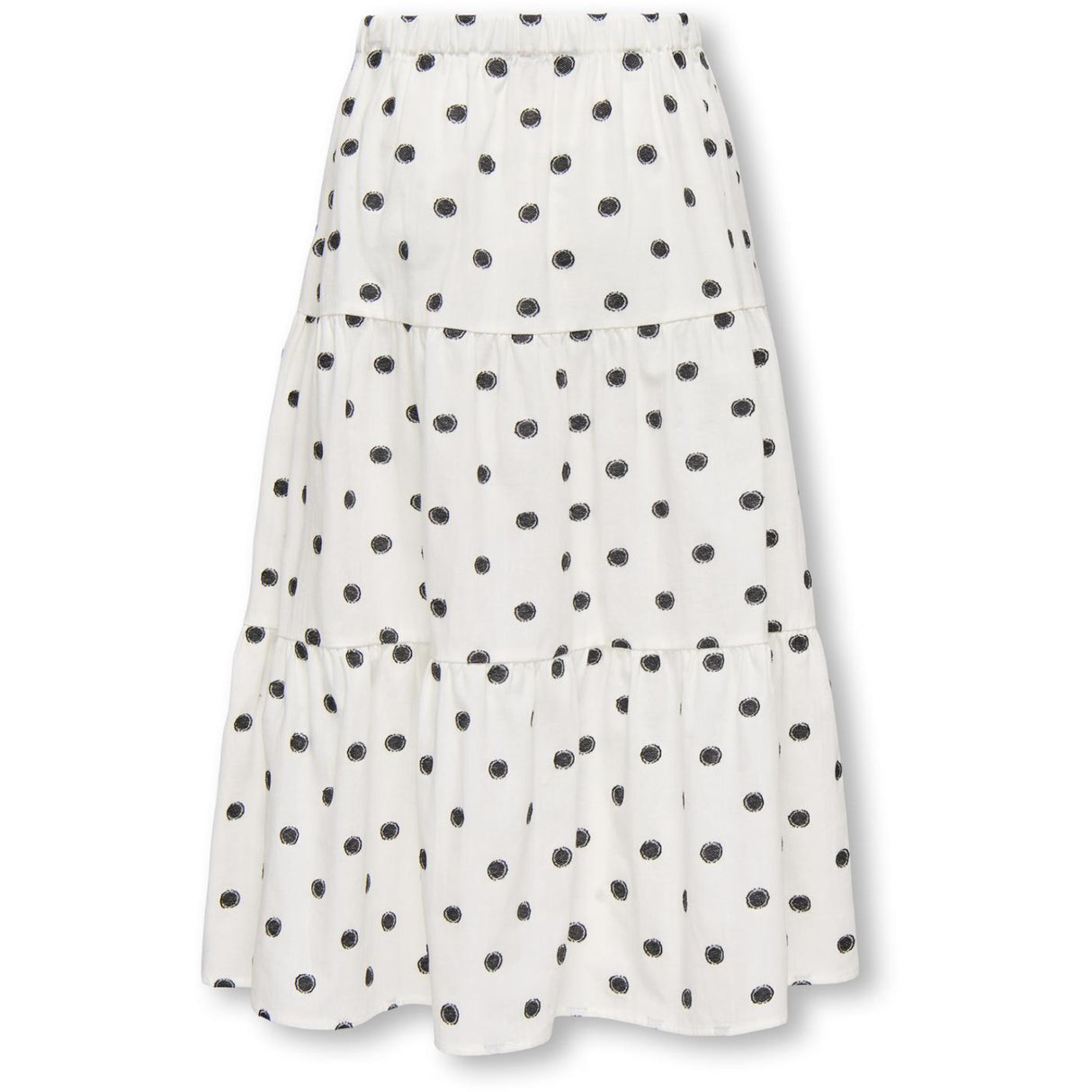 kids ONLY Cloud Dancer Black Dots Kogsweta Long Nederdel Wvn