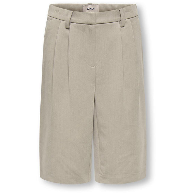 kids ONLY Taupe Gray Melange Koghattie-Zal Life Lc Wide Shorts Tlr