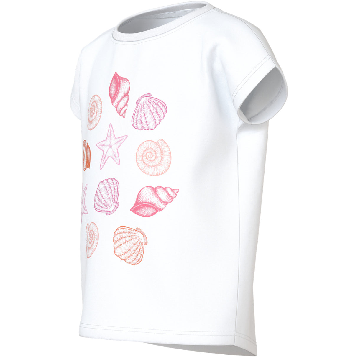 Name It Bright White Sea Shells Nmfvigea Capsl Top