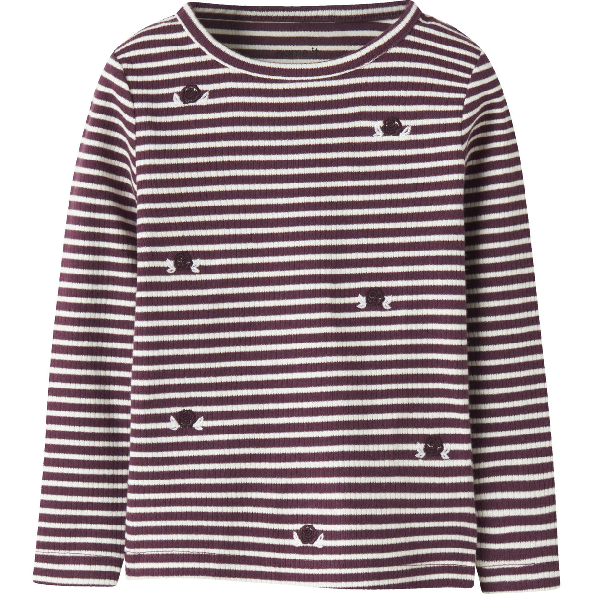 Name It Burgundy Nmfripeas Ls Top Box