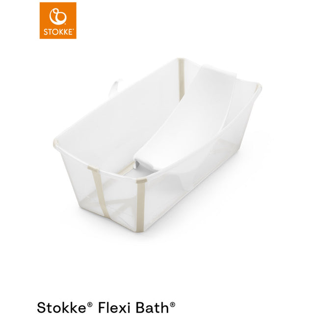 Stokke® Sandy Beige Flexi Bath® V2 + Newborn Sæt Bundle