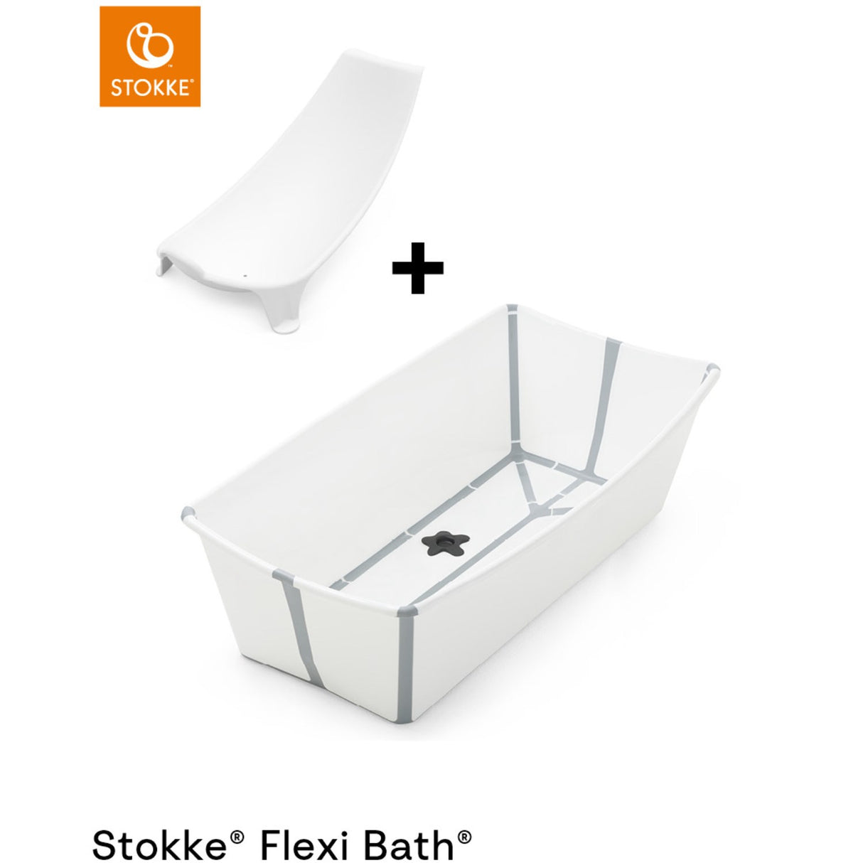 Stokke® Bundle White Flexi Bath® X-Large + Newborn Sæt Bundle