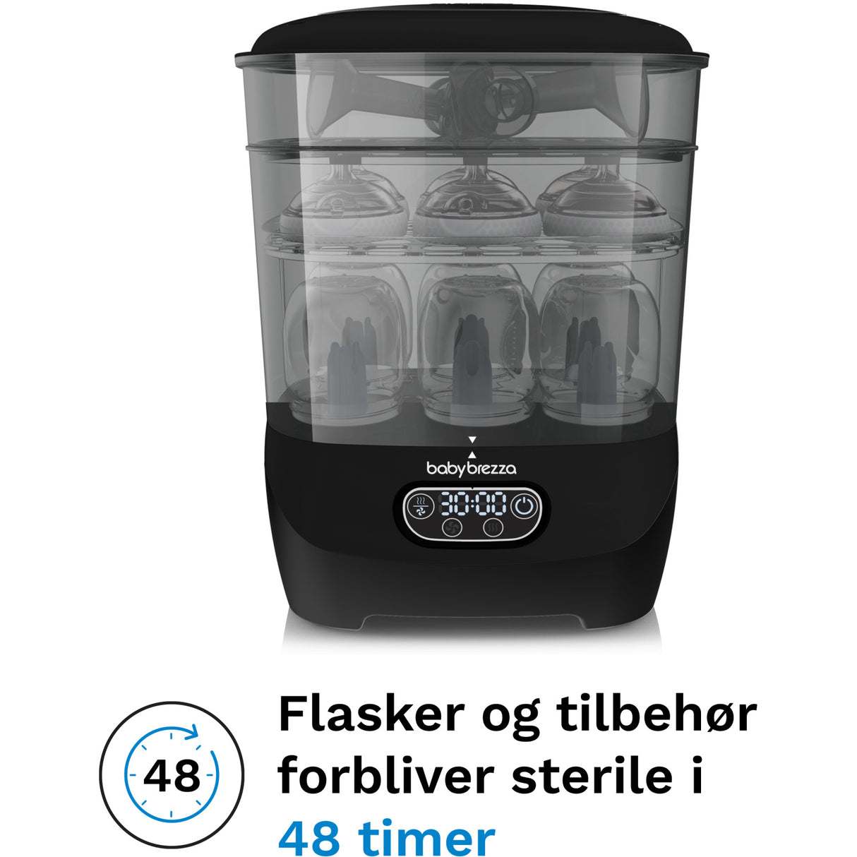 Baby Brezza Black Sterilizer Dryer Advanced