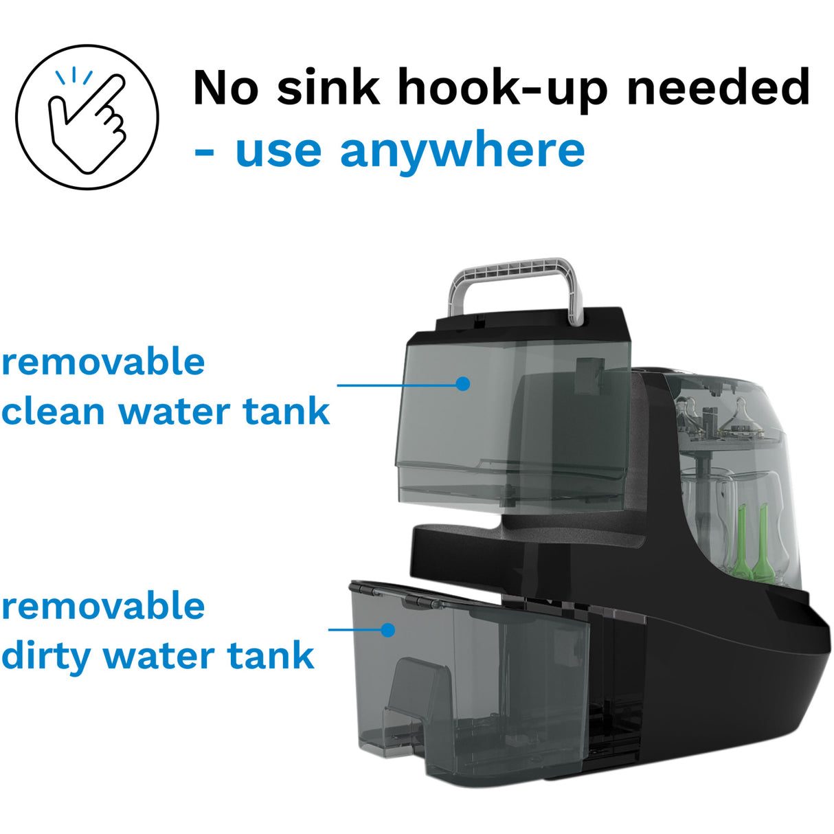 Baby Brezza Black Flaske Washer Pro