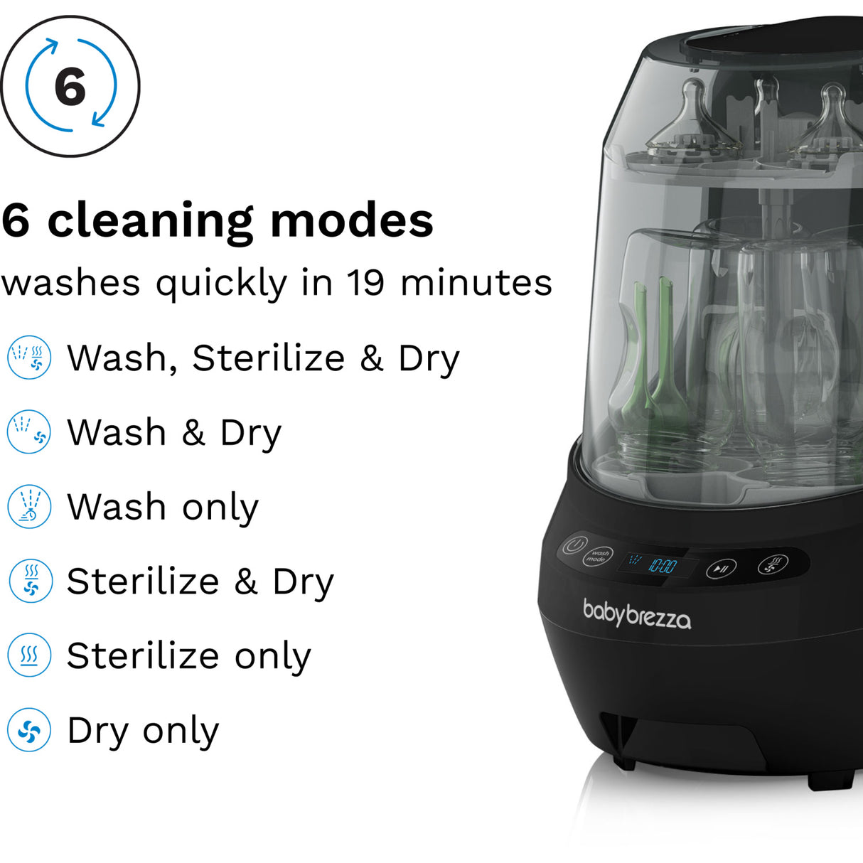 Baby Brezza Black Flaske Washer Pro