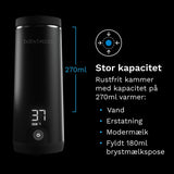 Baby Brezza Black Superfast Portable Flaskevarmer