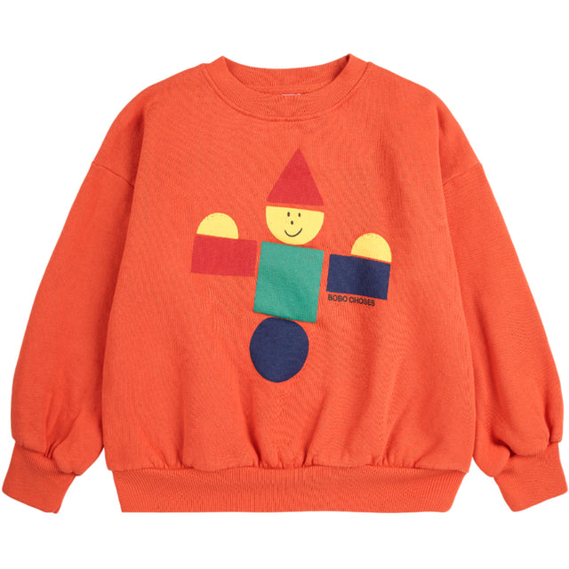 Bobo Choses Orange Wooden Legetøj Sweatshirt