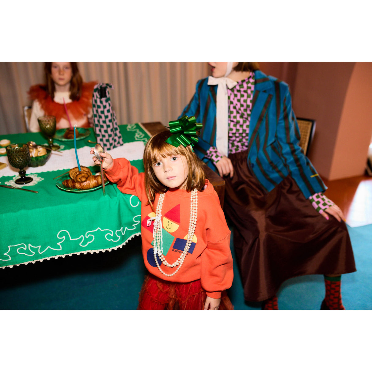 Bobo Choses Orange Wooden Legetøj Sweatshirt