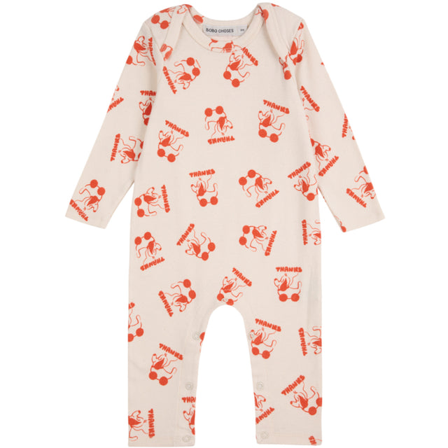 Bobo Choses Offwhite Rolling Dog All Over Overall