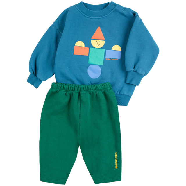 Bobo Choses Navy Blue Wooden Legetøj Fleece Sæt