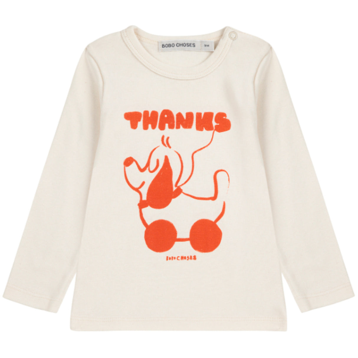 Bobo Choses Offwhite Rolling Dog Bluse