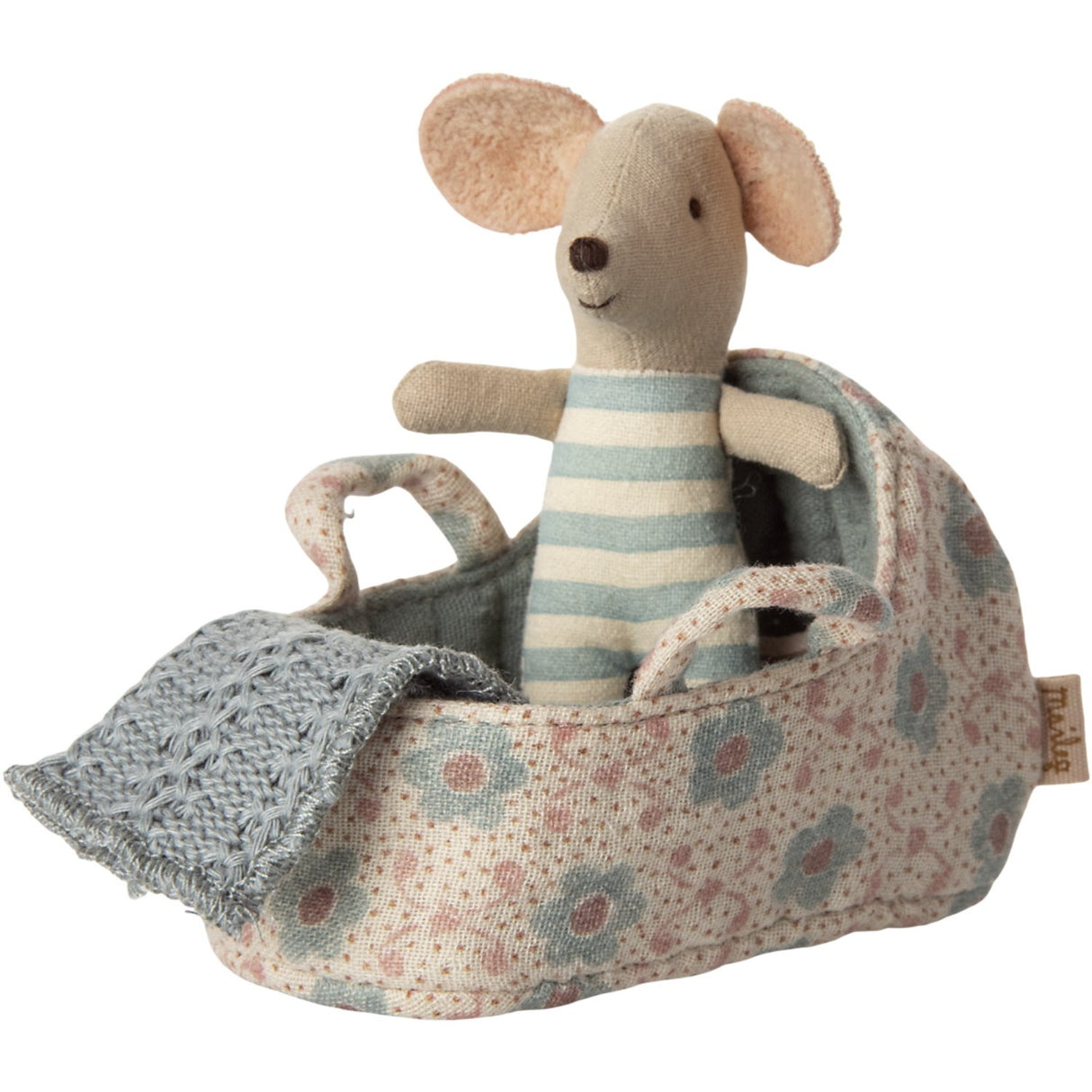 Maileg Babylift, Baby Mus - Blå