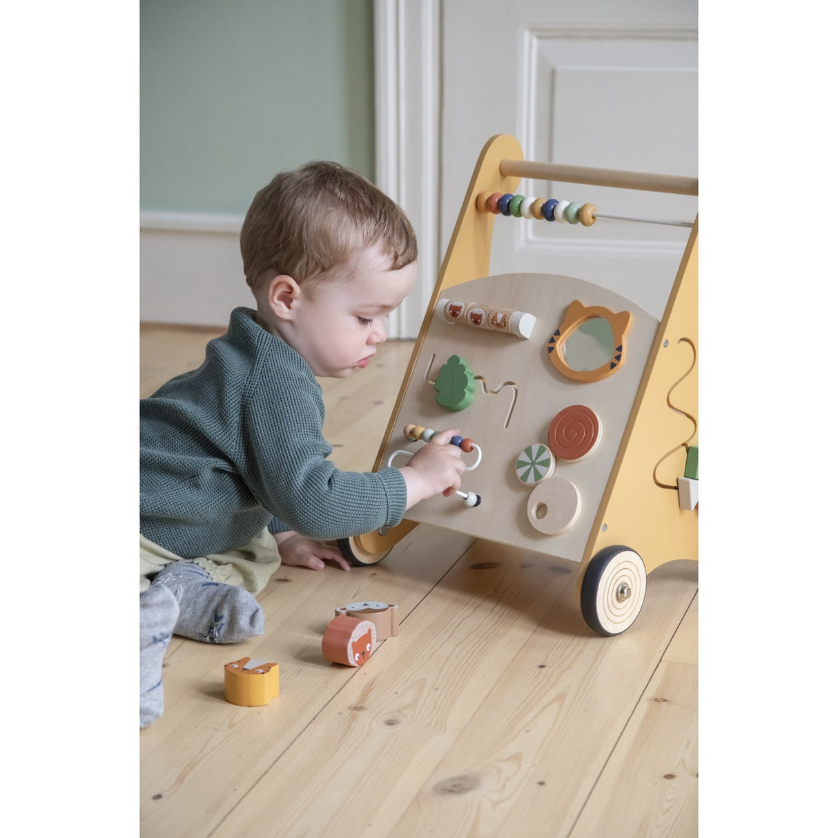 Sebra Wildlife Aktivitets Gåvogn Wooden