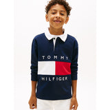 Tommy Hilfiger Dark Night Navy Heritage Flag Jersey Polo Ls