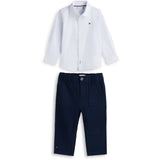 Tommy Hilfiger Dark Night Navy Baby Ithaca Skjorte Sæt Giftbox