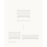 Oliver Furniture Wood Mini+ Søskende Kit (Tillæg Til Mini+ Tremmeseng Inkl. Junior Kit Oak)