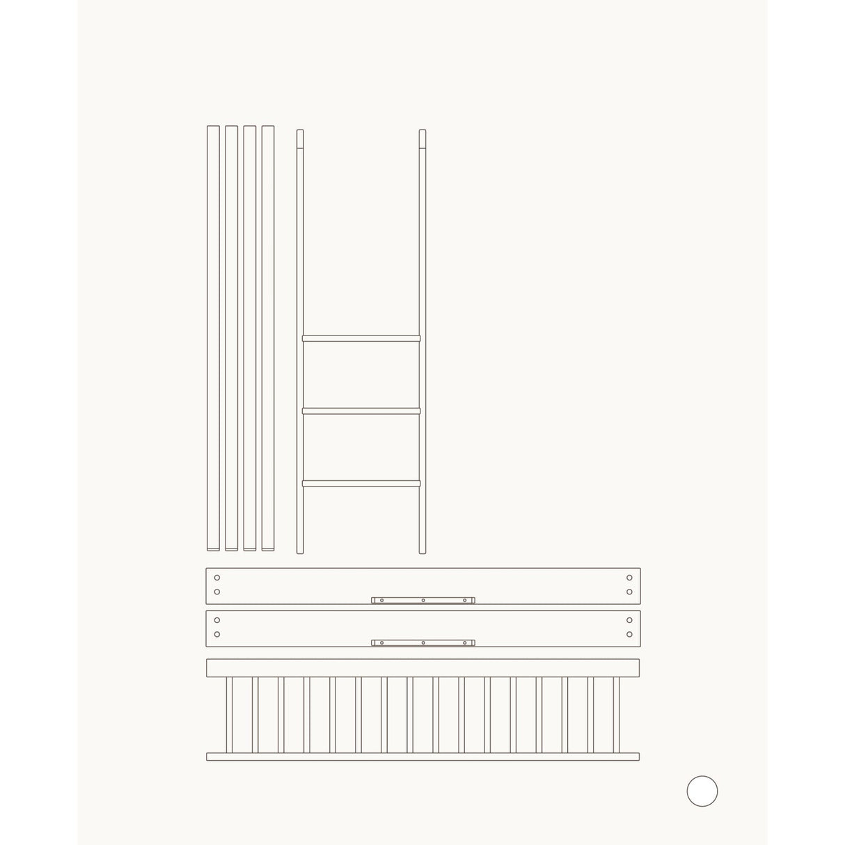 Oliver Furniture Wood Mini+ Tremmeseng & Juniorseng Til Halvhøj Køjeseng White