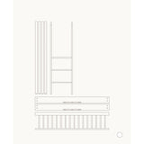 Oliver Furniture Wood Mini+ Tremmeseng & Juniorseng Til Halvhøj Køjeseng White