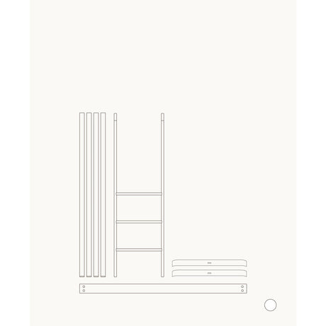 Oliver Furniture Wood Mini+ Tremmeseng Inkl. Junior Kit Til Halvhøj Seng White
