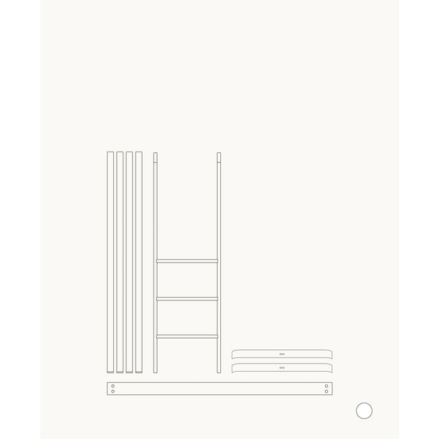 Oliver Furniture Wood Mini+ Tremmeseng Inkl. Junior Kit Til Halvhøj Seng White