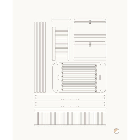 Oliver Furniture Wood Mini+ Halvhøj Seng Til Halvhøj Køjeseng White/Oak