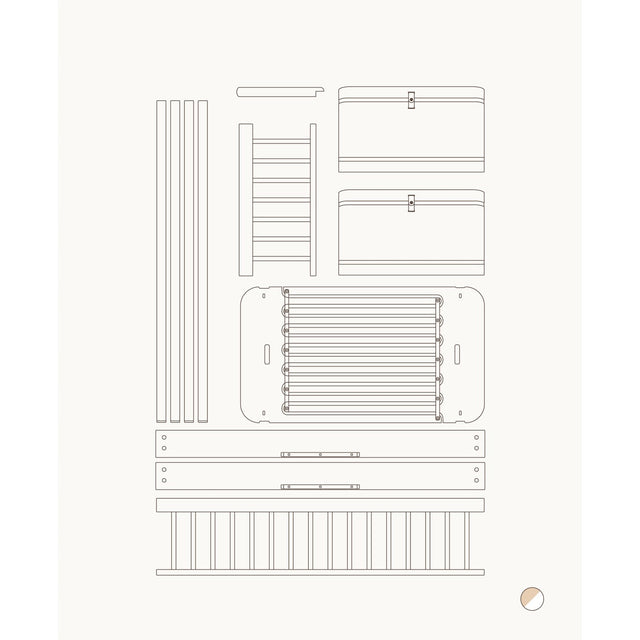Oliver Furniture Wood Mini+ Halvhøj Seng Til Halvhøj Køjeseng White/Oak