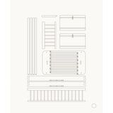 Oliver Furniture Wood Mini+ Halvhøj Seng Til Halvhøj Køjeseng White
