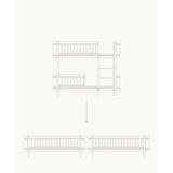 Oliver Furniture Wood Mini+ Halvhøj Køjeseng Til 2 Juniorsenge White