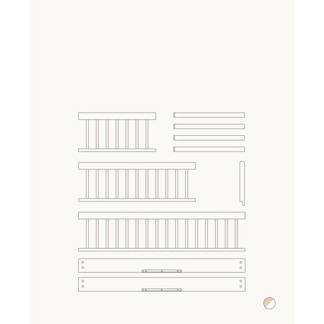 Oliver Furniture Wood Mini+ Junior Kit (Tillæg Til Mini+ Tremmeseng) White/Oak