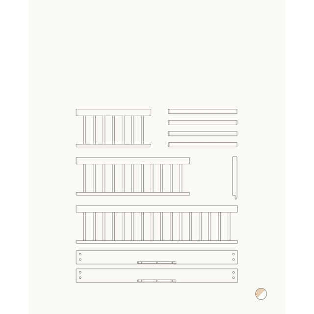 Oliver Furniture Wood Mini+ Junior Kit (Tillæg Til Mini+ Tremmeseng) White/Oak