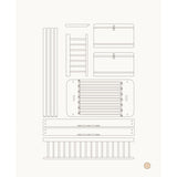Oliver Furniture Wood Mini+ Halvhøj Seng Til Halvhøj Køjeseng Oak