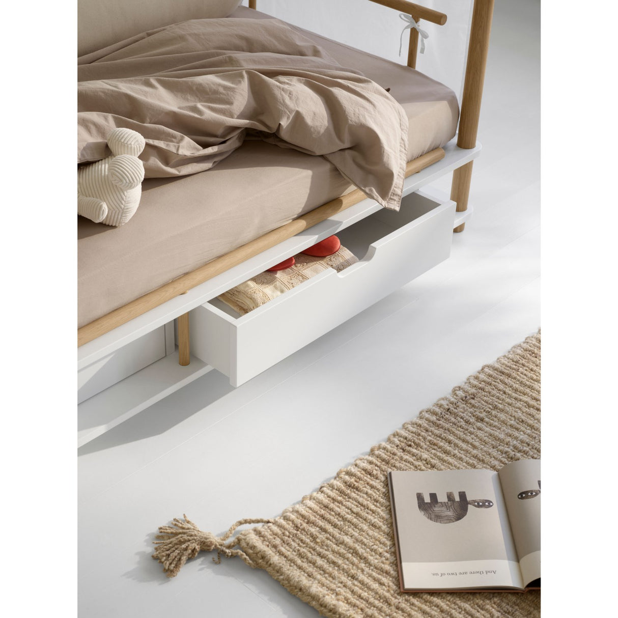 Oliver Furniture Camp Himmelseng 90x180 Cm White/Oak