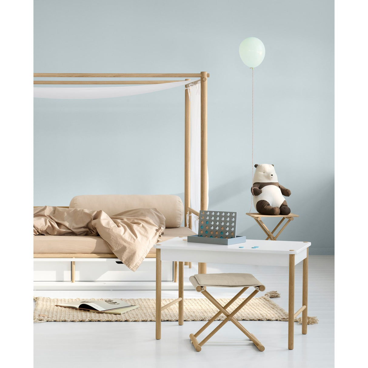 Oliver Furniture Camp Toddler Legebord White/Oak