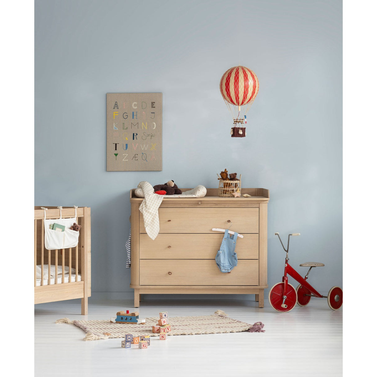 Oliver Furniture Wood Puslekommode 3 Skuffer Oak