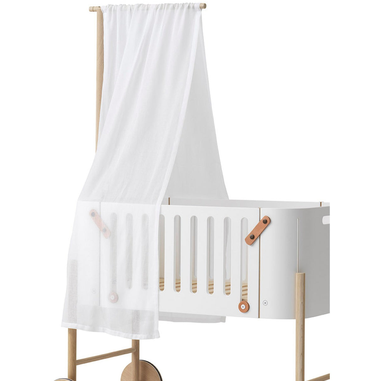 Oliver Furniture Wood Co-Sleeper Sengehimmel White