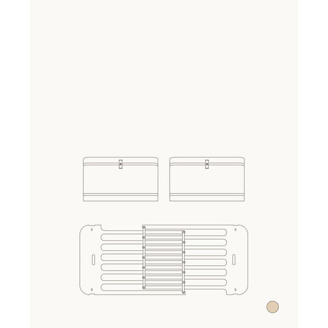 Oliver Furniture Wood Mini+ Søskende Kit (Tillæg Til Mini+ Tremmeseng Inkl. Junior Kit Oak)