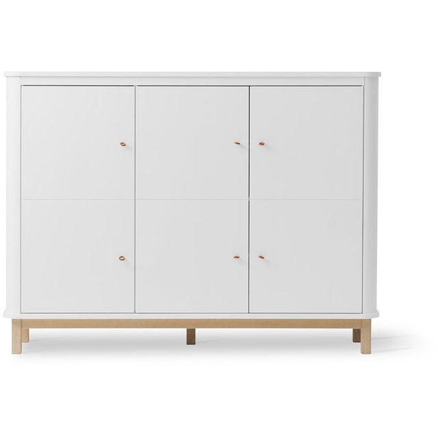 Oliver Furniture Wood Multiskab 3 Døre White/Oak
