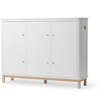 Oliver Furniture Wood Multiskab 3 Døre White/Oak