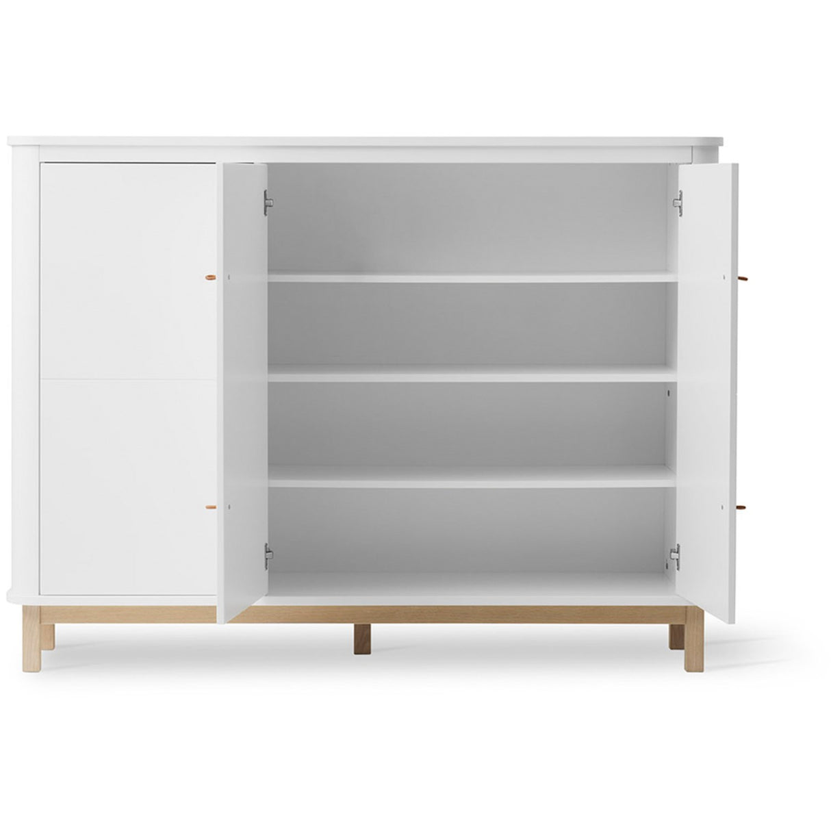 Oliver Furniture Wood Multiskab 3 Døre White/Oak